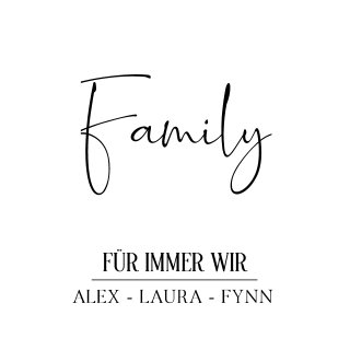 POSTER FAMILY / FAMILIE PERSONALISIERT