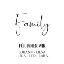 POSTER FAMILY / FAMILIE PERSONALISIERT